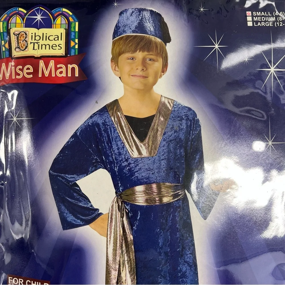 Wise Man Costume Kids NEW biblical times Christmas nativity Halloween costume